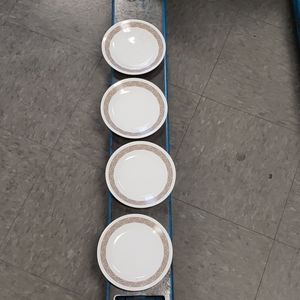 Set of 4 Corelle Sm Plt. 6.75 Inch Sand Stone